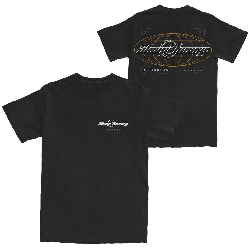Sleep Theory Afterglow World Tour T-Shirt, 2025 Tour Globe Graphic Tee, Band Merch Streetwear, Unisex Menswear Womenswear...