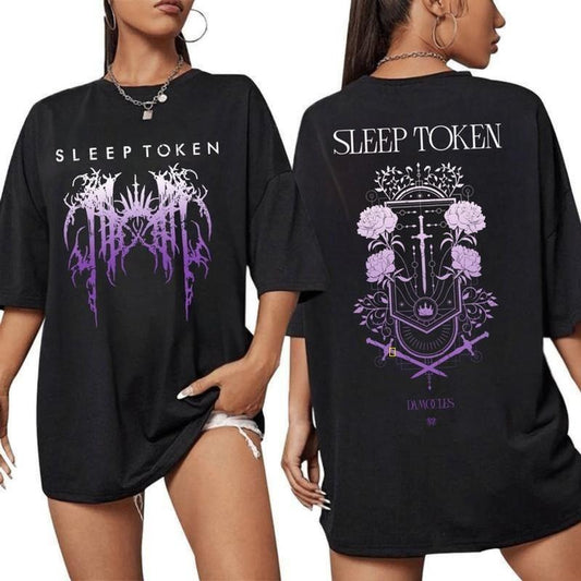 Sleep Token Damocles Purple 2 side Shirt, Sleep. Token Tour 2025 Tee, New Song Concert Tour, Gift for Fan Hoodie, Sweatshirt