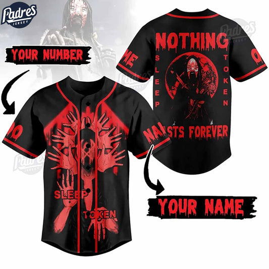 Sleep Token Nothing Lasts Forever Custom Baseball Jersey Style - Padres Jersey Oasis: Elevate Your Baseball... (Image 1)