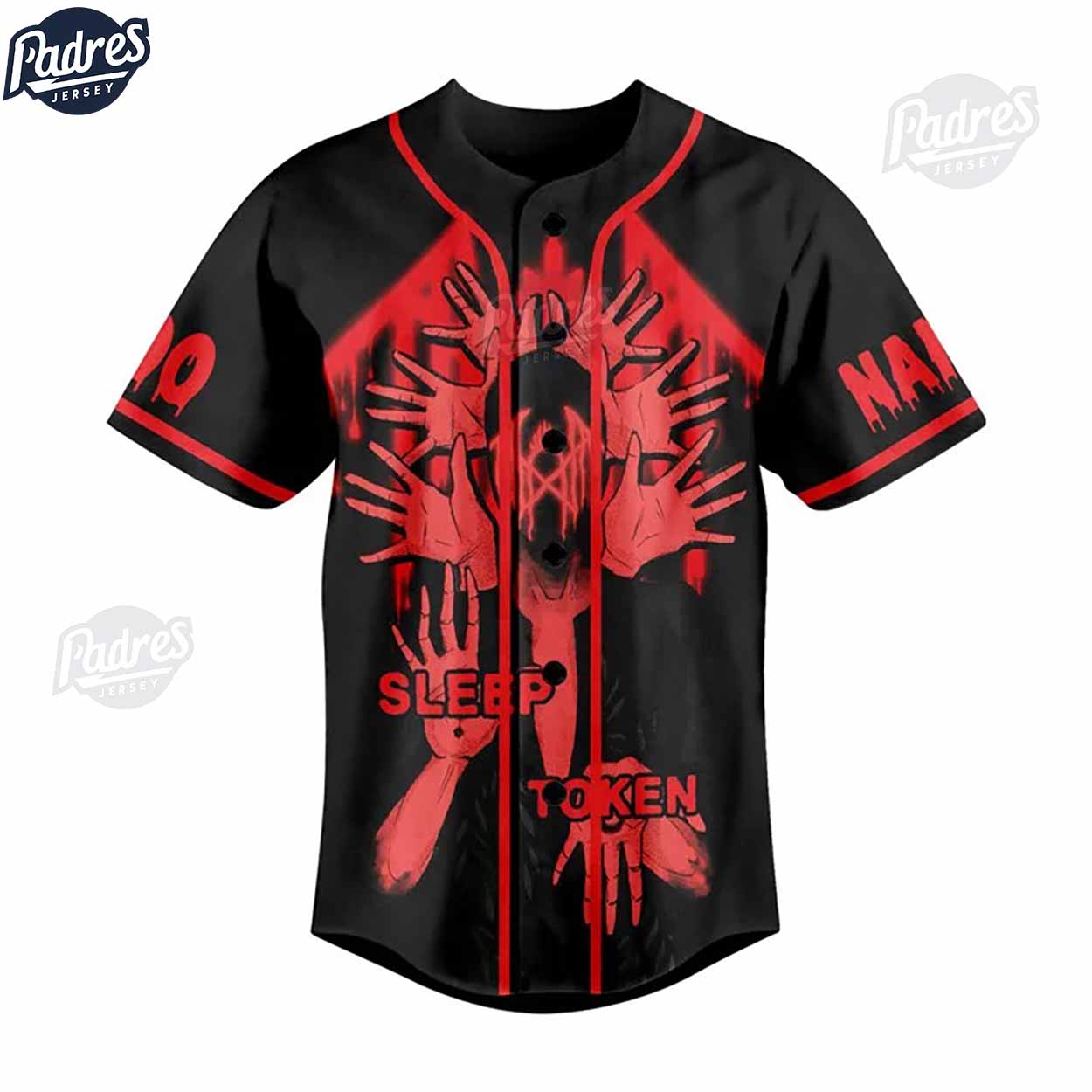 Sleep Token Nothing Lasts Forever Custom Baseball Jersey Style - Padres Jersey Oasis: Elevate Your Baseball... (Image 2)