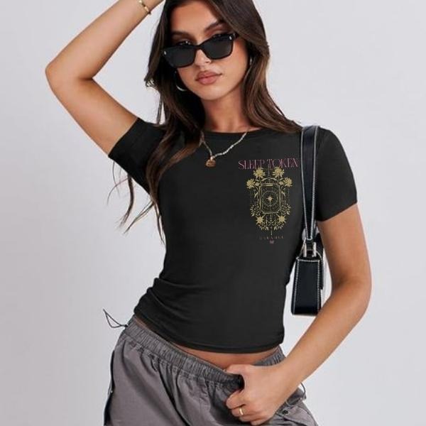 Sleep Token Take Me Back To Eden Funny Rock Baby Tee, Croptop Made Of Bella Canvas Fabric Full Color, Full Size, Sleep...