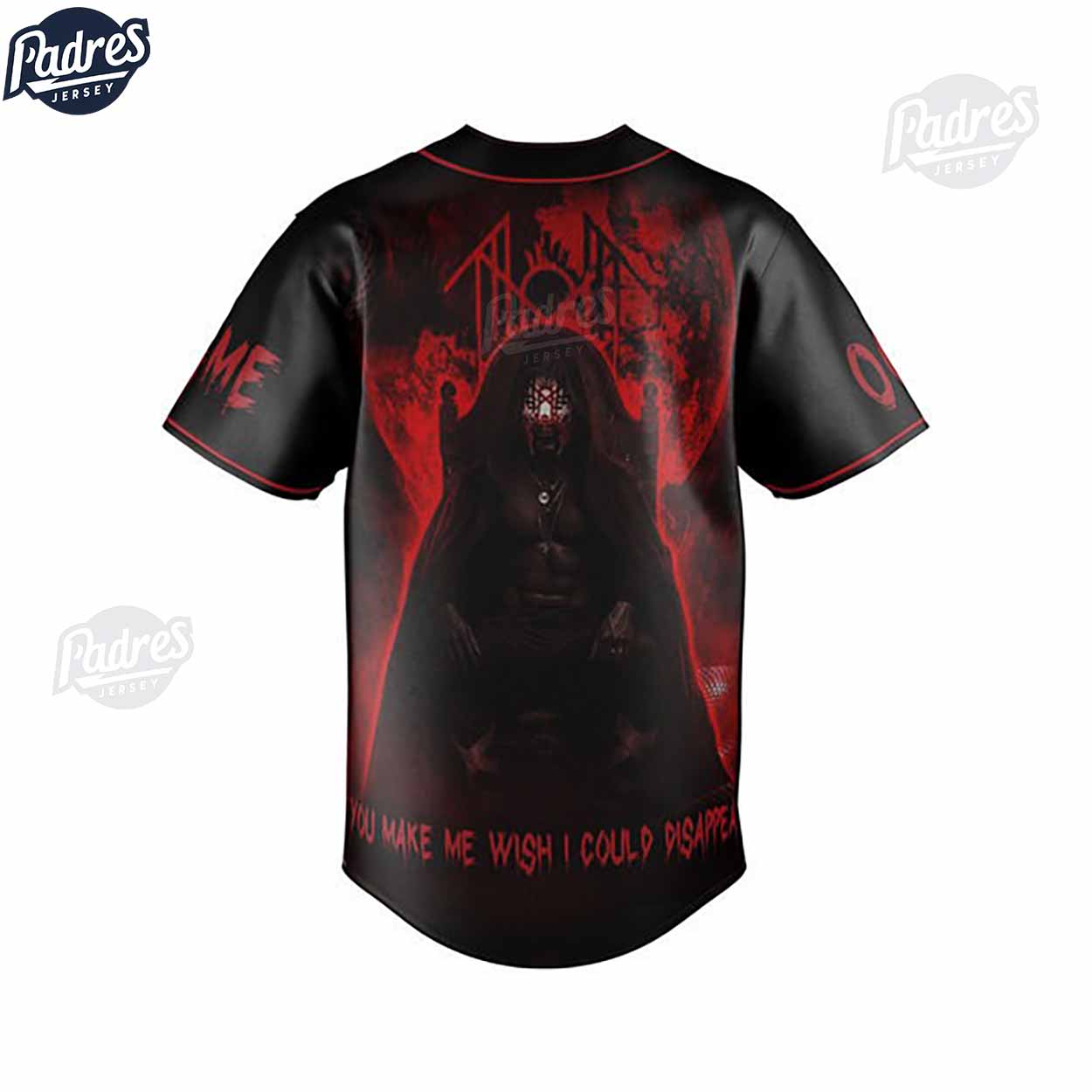 Sleep Token The Teeth Of God Tour Custom Baseball Jersey For Fans - Padres Jersey Oasis: Elevate Your Baseball... (Image 2)