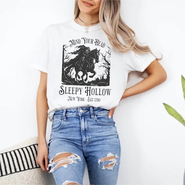 Sleepy Hollow Shirt, Headless Horseman, Dark Academia, Booktok Merch, Halloween tshirt, Ichabod Crane, Spooky Shirt,...