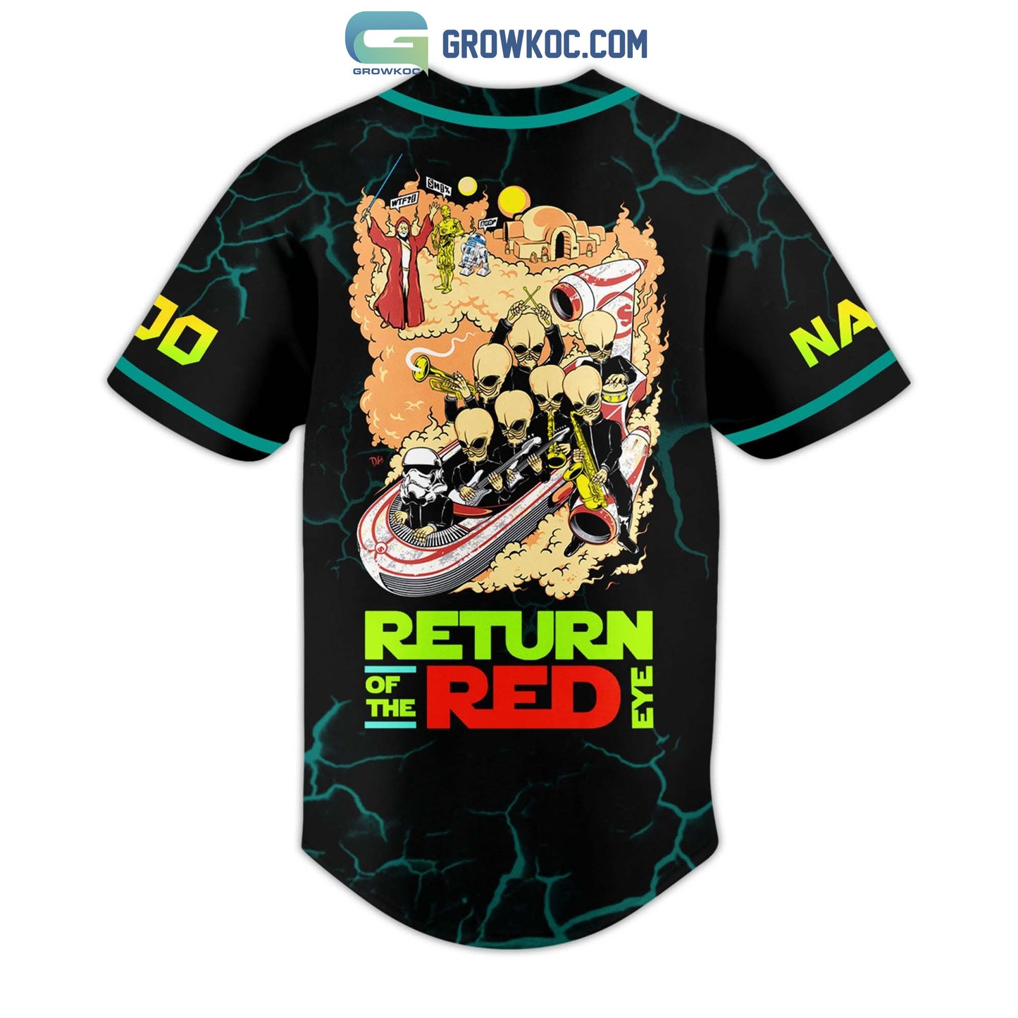 Slightly Stoopid Return Of The Red Eye Personalized Baseball Jersey