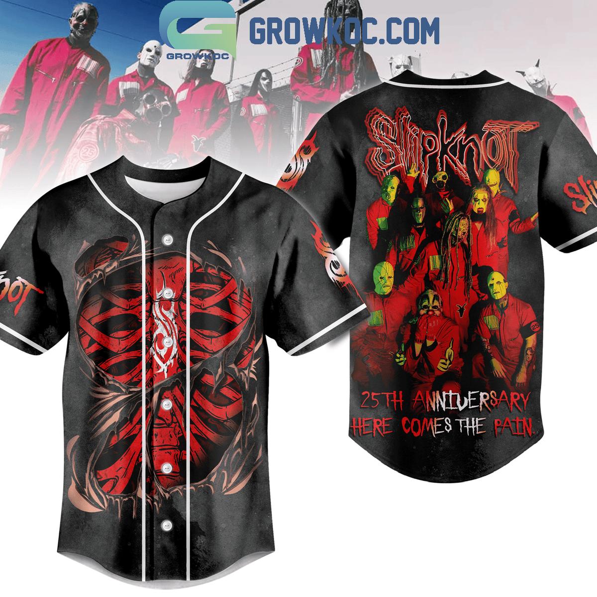 Slipknot 25th Anniversary With The 2024 Tour Celebrating Baseball Jersey