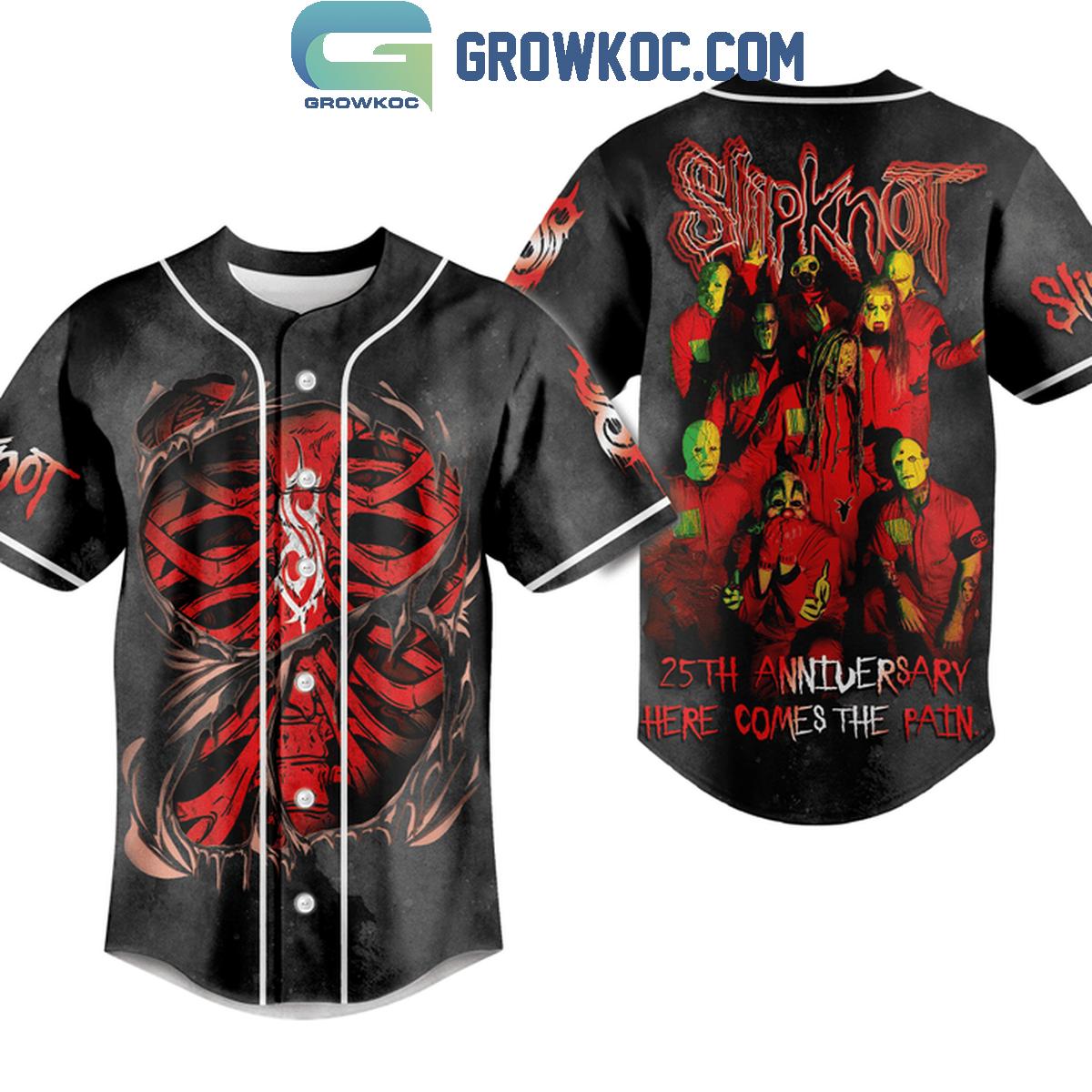 Slipknot 25th Anniversary With The 2024 Tour Celebrating Baseball Jersey
