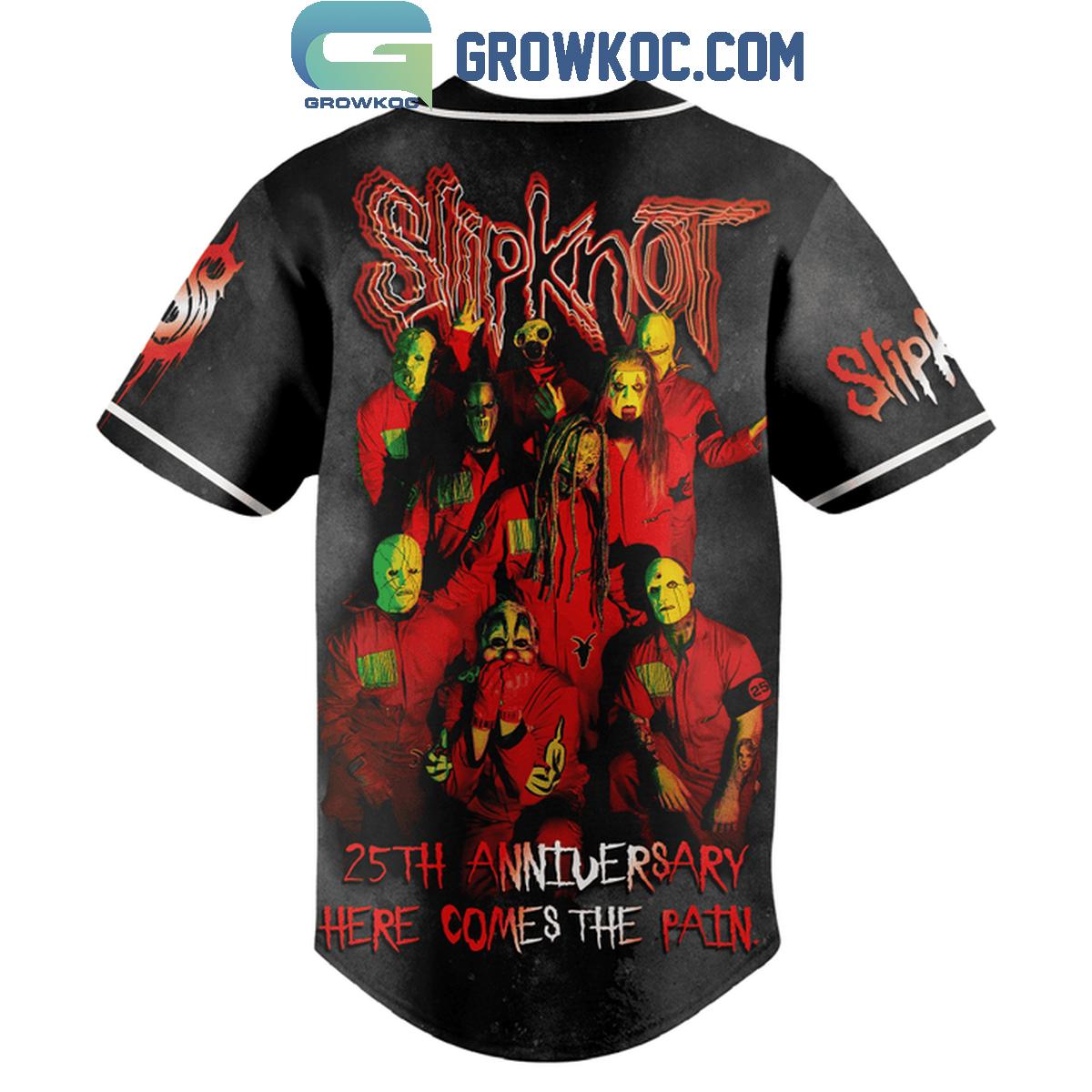 Slipknot 25th Anniversary With The 2024 Tour Celebrating Baseball Jersey