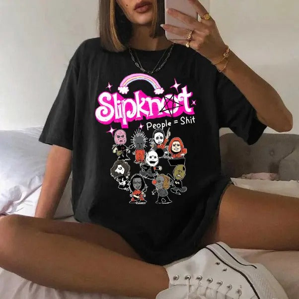 Slipknot Band Art T-Shirt People Album Metal band Gift For Fan Hoodie, Sweatshirt | WearSparks.com