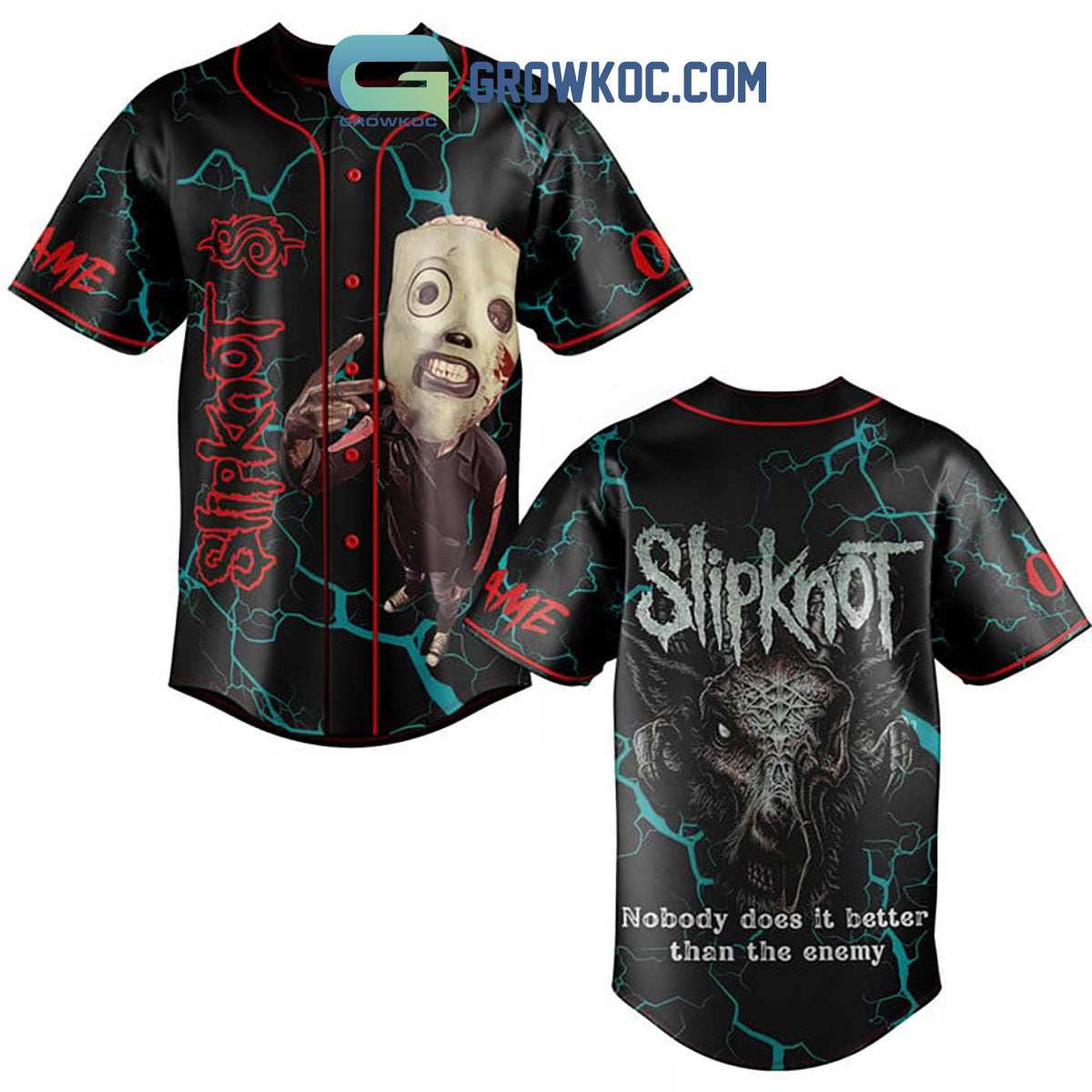 Slipknot Nobody Does It Better Than The Enemy Personalized Baseball Jersey