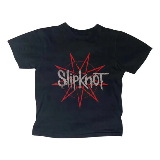 Slipknot Rock Band Baby Tee, Metal Gothic Rock Band, Y2k Top Women Streetwear, Gothic Emo Girl Top, Scene Clothing 2000s,...