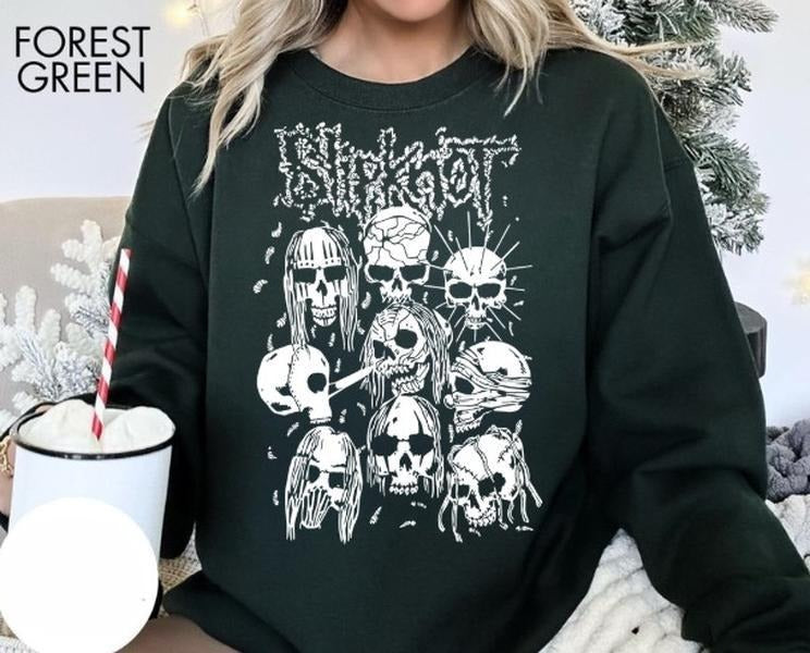 Slipknot Sweatshirt Heavy Metal Rock Band Crewneck Sweatshirt T-Shirts, Hoodie | WearSparks.com