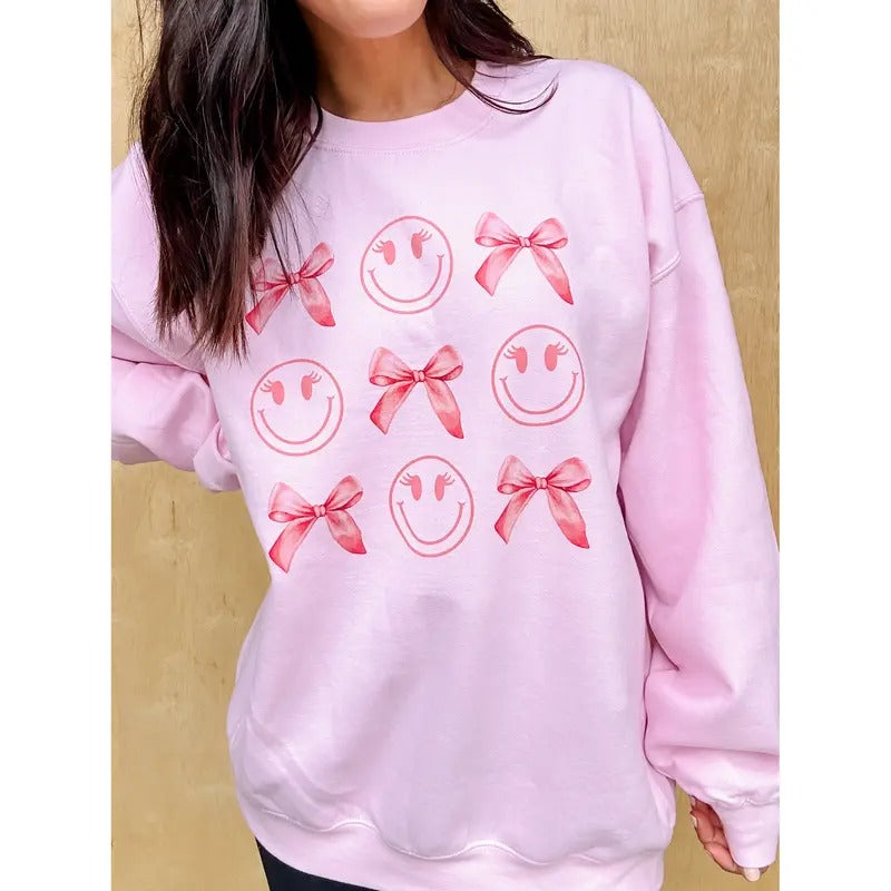 Smile Bows Graphic Top T-Shirts, Hoodie, Sweatshirt | WearSparks.com