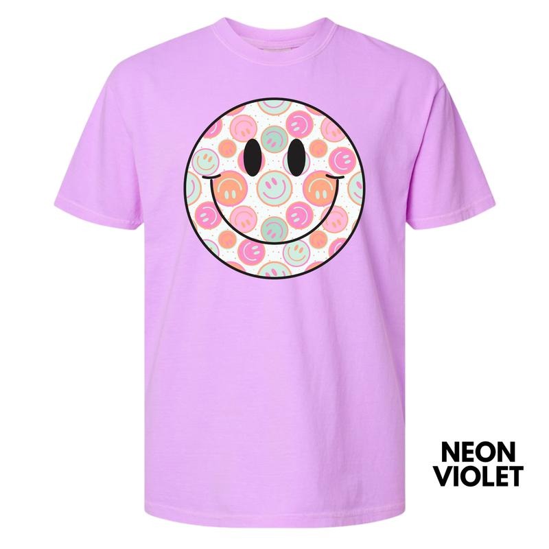 Smiles On Smiles Happy Face Comfort Colors T-Shirt 'NLB' Hoodie, Sweatshirt | WearSparks.com