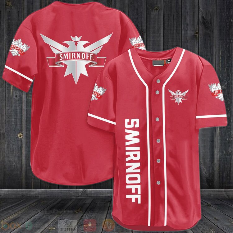 FASHION Smirnoff Baseball Jerseys Botton Shirt