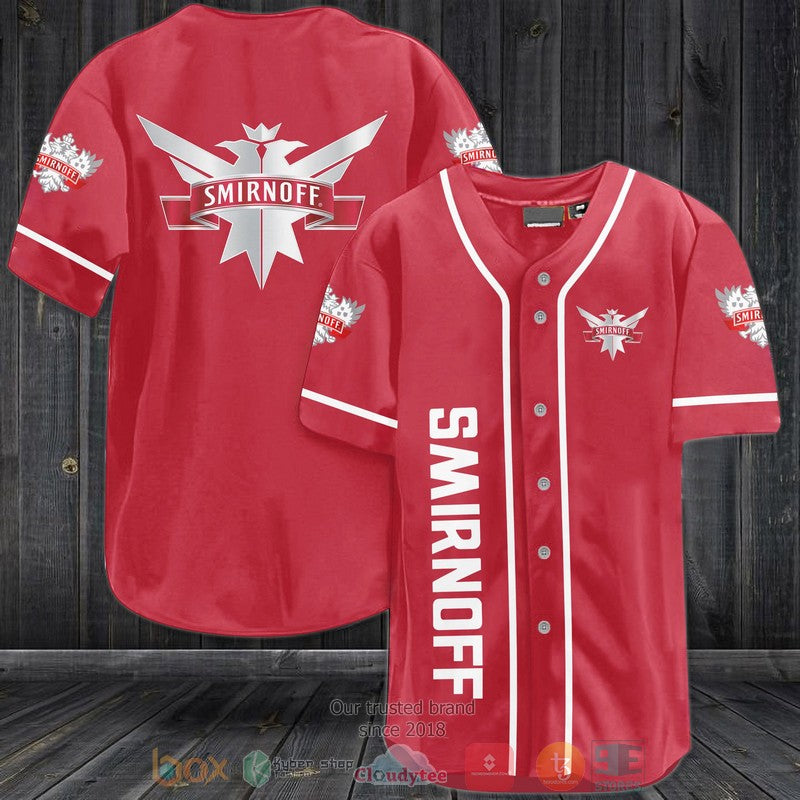 Smirnoff Vodka red Baseball shirt