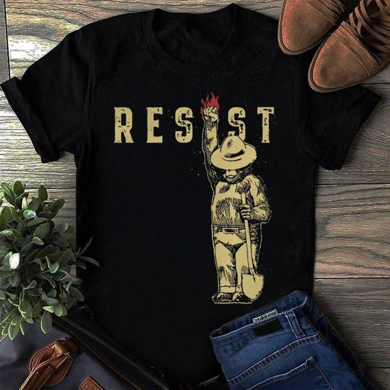 Smokey the Bear Resist , I Stand With The NPS T-Shirts, Hoodie, Sweatshirt | WearSparks.com