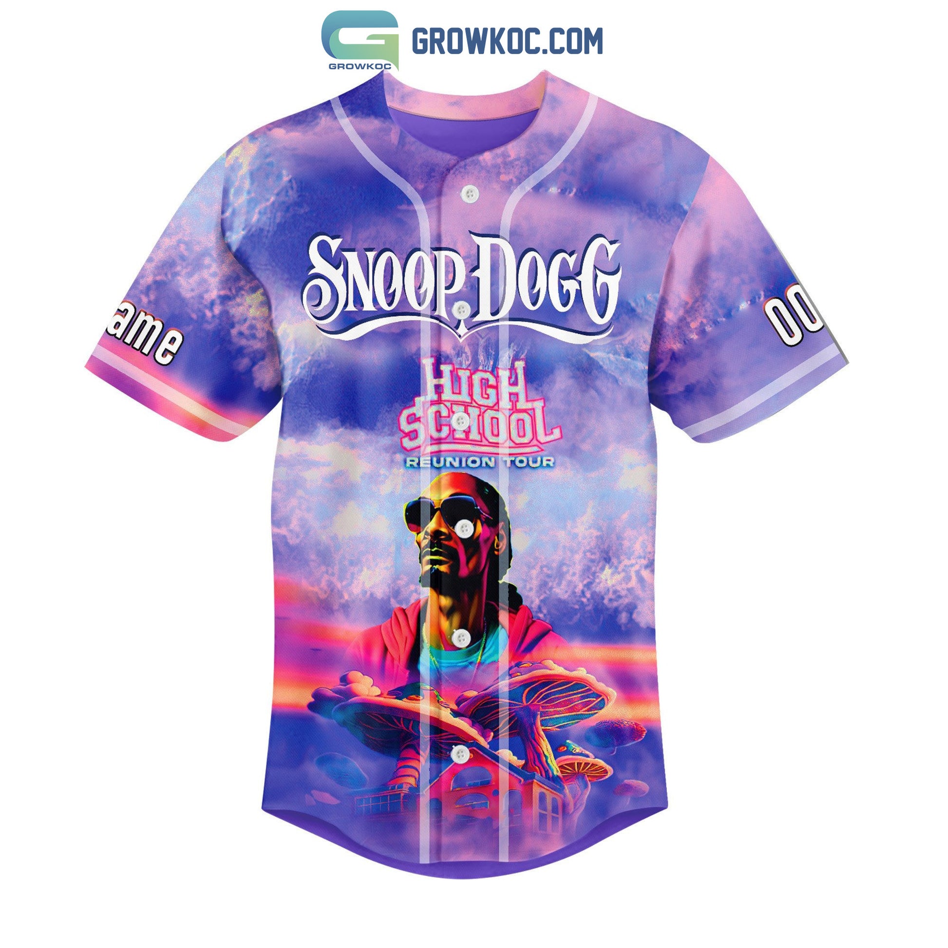 Snoop Dogg High School Reunion Tour Personalized Baseball Jersey