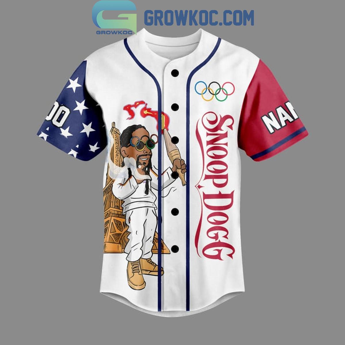 Snoop Dogg USA Icon For Paris Olympic 2024 Personalized Baseball Jersey