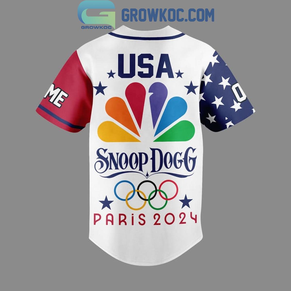 Snoop Dogg USA Icon For Paris Olympic 2024 Personalized Baseball Jersey