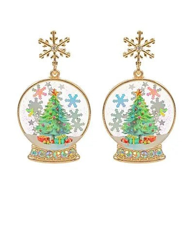 Snow Globe Christmas Earrings T-Shirts, Hoodie, Sweatshirt | WearSparks.com