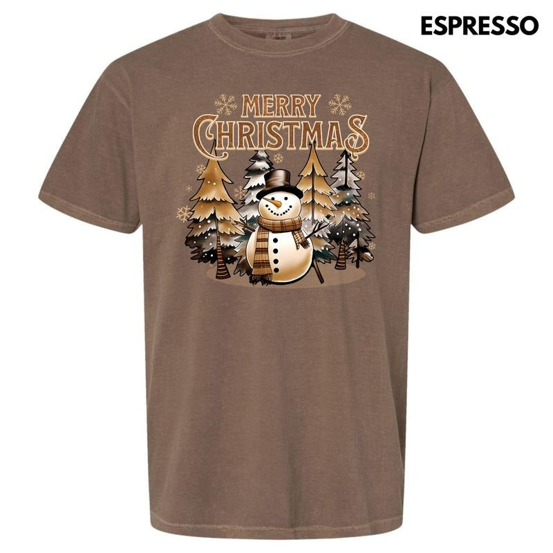 Snowman Merry Christmas Comfort Colors T-Shirt 'NLB' Hoodie, Sweatshirt | WearSparks.com