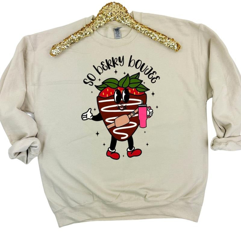 So Berry Boujee Gildan Sweatshirt -- SAND T-Shirts, Hoodie | WearSparks.com