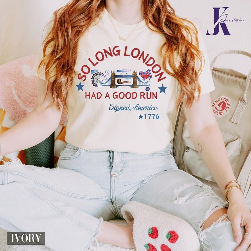 So Long London 4th of July Comfort Colors Shirt, 4th of July Shirt, 4th of July Outfits, Fourth Of July Shirt,...