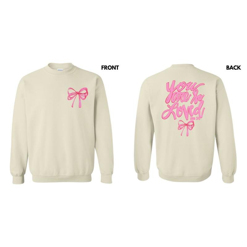 So Loved Pink Ribbon Sweatshirt 'NLB' T-Shirts, Hoodie | WearSparks.com