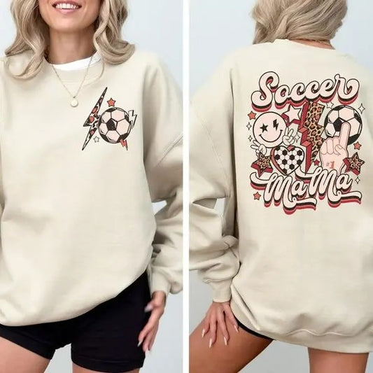 Soccer Mom Sweatshirt, Soccer Mama Mom Shirt, Game Day Sweatshirt, Soccer Mom Jersey, Mom Sweatshirt, Soccer Shirt,...