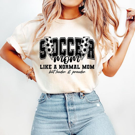 Soccer Mom T-Shirt, Retro Soccer T-Shirt, Loud and Proud Soccer Mama T-Shirt, Soccer Soccer Shirt Game Day T-Shirt,...