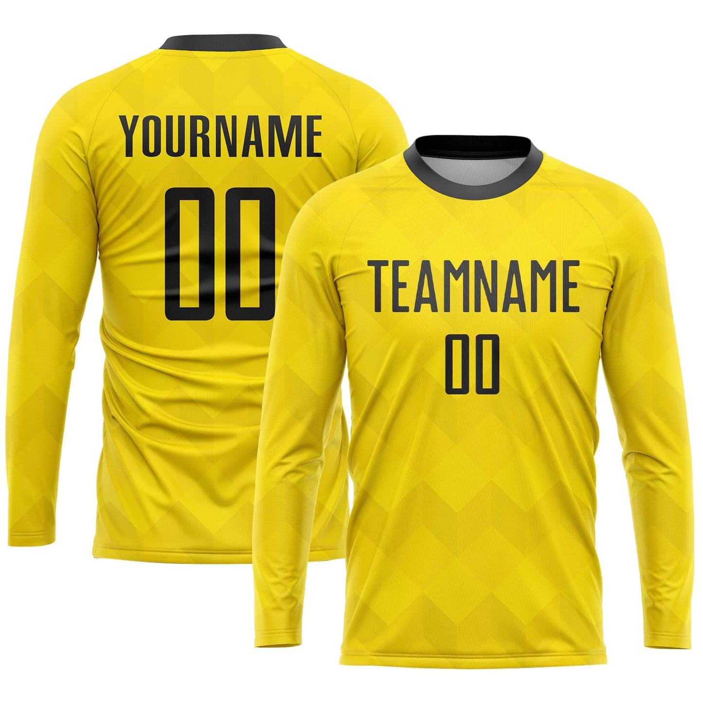 Custom Gold Black Sublimation Soccer Uniform Jersey T-Shirts, Hoodie, Sweatshirt | WearSparks.com (Image 3)