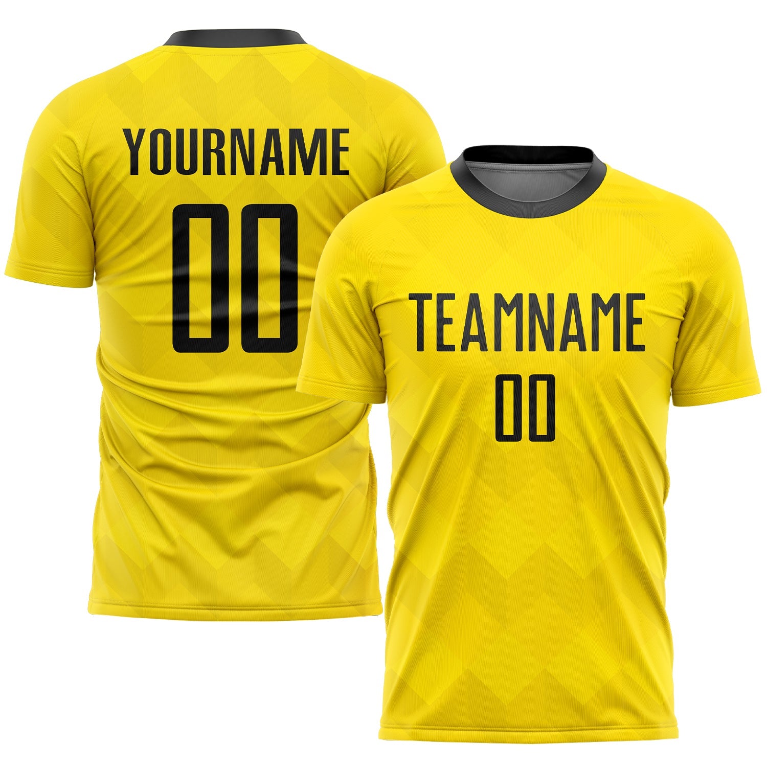 Custom Gold Black Sublimation Soccer Uniform Jersey T-Shirts, Hoodie, Sweatshirt | WearSparks.com (Image 1)