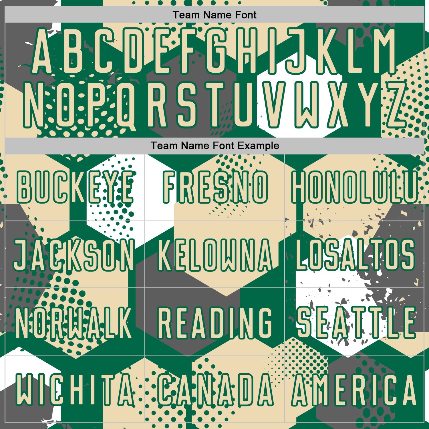 Custom Kelly Green Cream-White Geometric Shape Sublimation Soccer Uniform Jersey T-Shirts, Hoodie, Sweatshirt (Image 5)