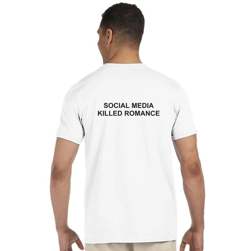 Social Media Klled Romance | Classic Unisex Crew Neck T-Shirt |GGildan Hoodie, Sweatshirt | WearSparks.com