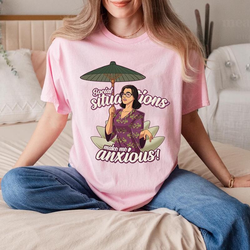 Social Situations Make Me Anxious T-Shirt, Victoria Ratliff Sweatshirt, Parker Posey Actress Hoodie, White Lotus Season 3...