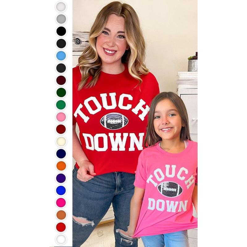 Soft Chenille Touchdown Graphic T-Shirt Hoodie, Sweatshirt | WearSparks.com