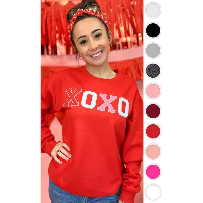 Soft Chenille XOXO Sweatshirt T-Shirts, Hoodie | WearSparks.com