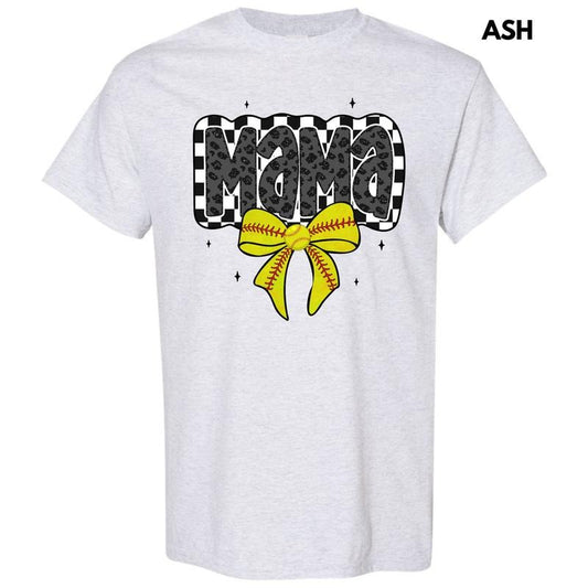 Softball Checkered Mama Gildan Short Sleeve T-Shirt 'NLB' Hoodie, Sweatshirt | WearSparks.com