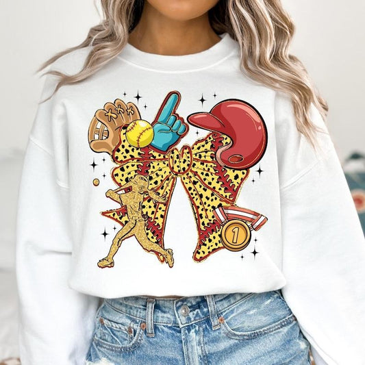 Softball Coquette , Game Day Bow , Softball Mama Mom , Batter Batter Swing Sweatshirt Crewneck T-Shirts, Hoodie