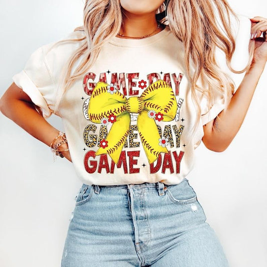 Softball Coquette, Game Day  Retro Softball Bow Mom,  Mama Shirt, Tis the Season Tshirt Hoodie, Sweatshirt | WearSparks.com