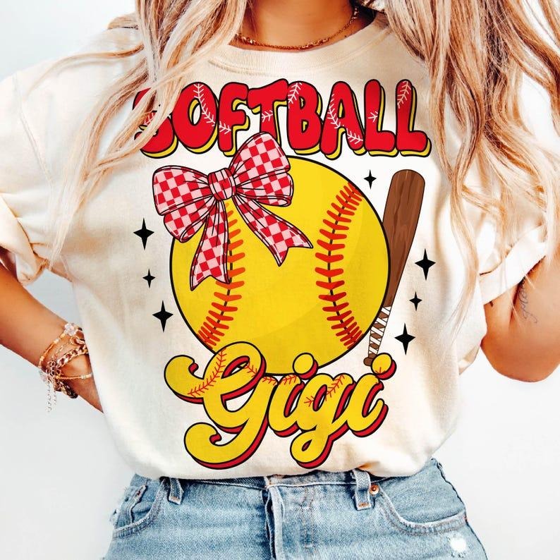 Softball Gigi T-shirt, Retro Softball Mama, Game Day Grandma T-shirt Hoodie, Sweatshirt | WearSparks.com