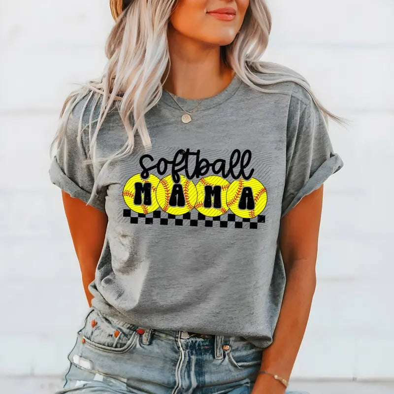 Softball Mama Bella Canvas T-Shirt Hoodie, Sweatshirt | WearSparks.com