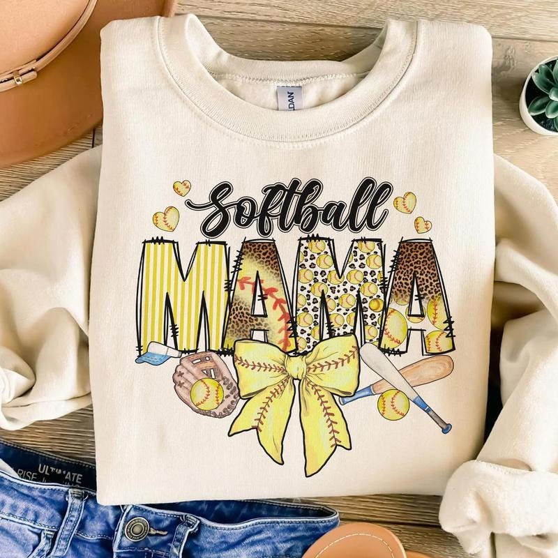 Softball Mama Tshirt-sweatshirt-hoodie, Softball Coquette, Game Day Season, Checker Softball Shirt, Mom Gift 3FBOR