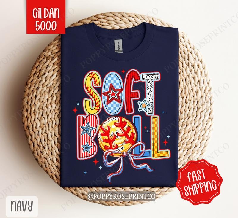 Softball Shirt Gildan, Softball Women's Tee, Cute Softball Women's Tshirt Plus Sizes Hoodie, Sweatshirt | WearSparks.com
