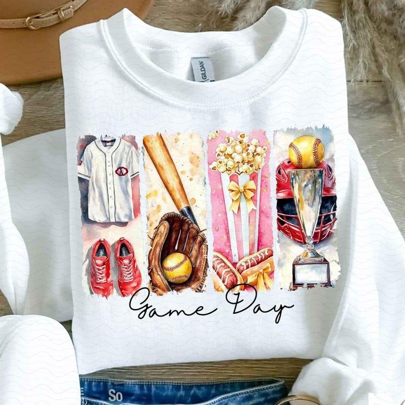 Softball t-shirt,sweatshirt,hoodie, Game Day Softball Coquette sweatshirt, Softball Bow hoodie, Softball Mama sweatshirt,...