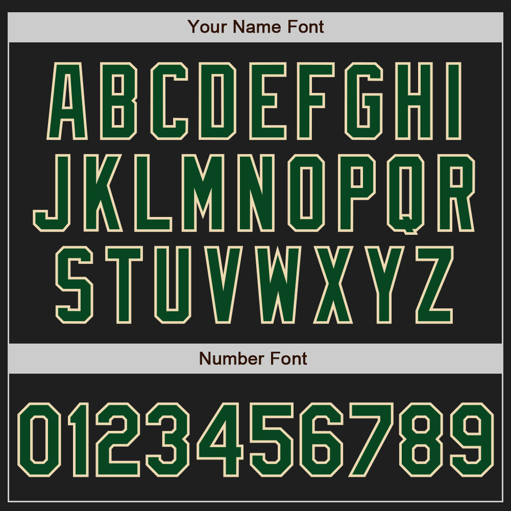 Custom Black Cream Pinstripe Green Two-Button Unisex Softball Jersey T-Shirts, Hoodie, Sweatshirt | WearSparks.com (Image 5)