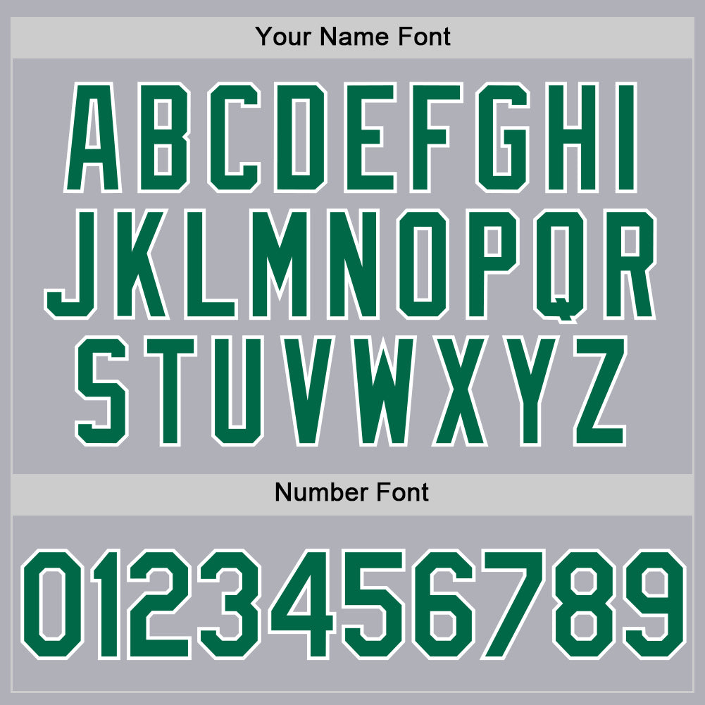 Custom Gray Kelly Green-White Two-Button Unisex Softball Jersey T-Shirts, Hoodie, Sweatshirt | WearSparks.com (Image 5)
