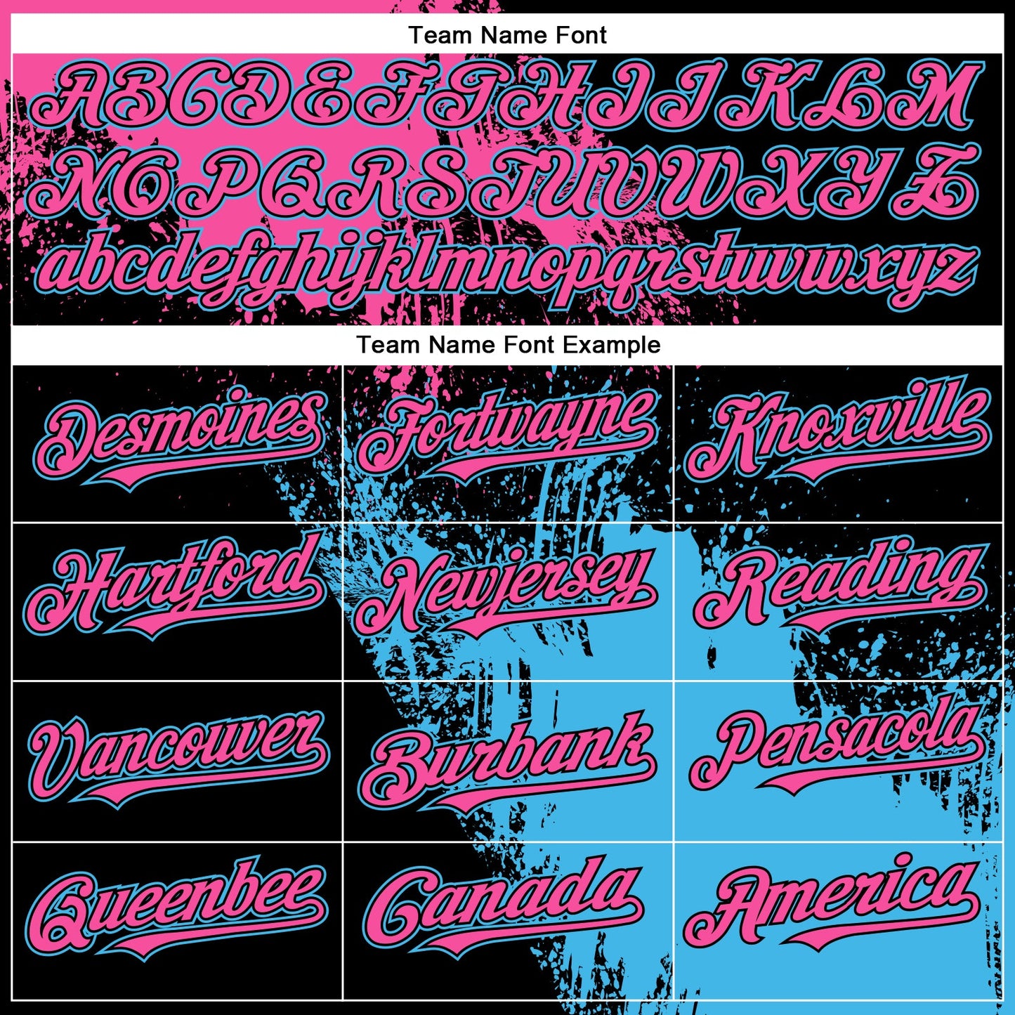 Custom Black Pink-Sky Blue 3D Pattern Abstract Brush Stroke Two-Button Unisex Softball Jersey T-Shirts, Hoodie,... (Image 5)