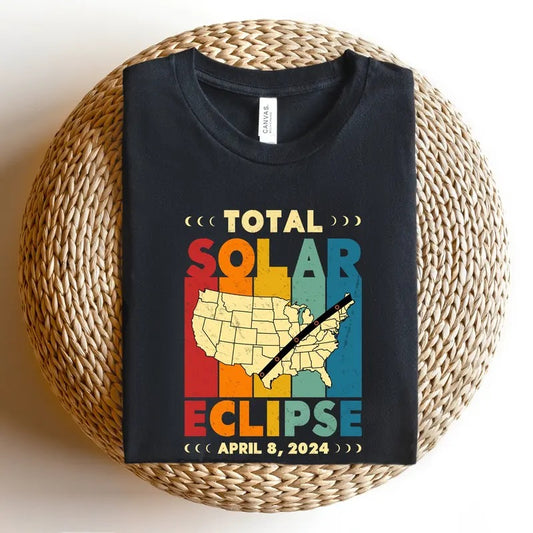 Solar Eclipse Shirt, Lunar Eclipse Tshirt, 2024 America Path of Totality, April 8th 2024 Total Solar Eclipse Matching...