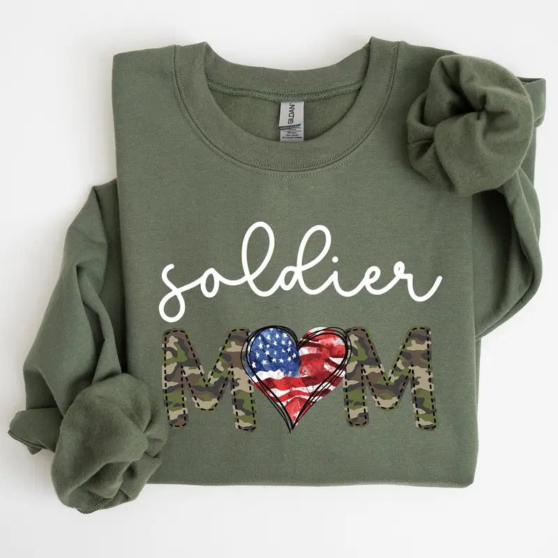 Soldier Mom, Military, Armed Forces, Mother's Day Sweatshirt T-Shirts, Hoodie | WearSparks.com
